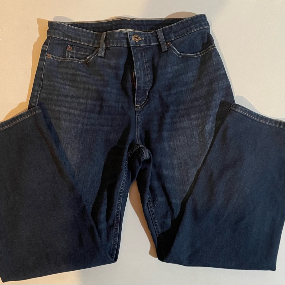 Duluth Trading Co. Women's Straight Leg Jeans - Dark Blue NWD 10